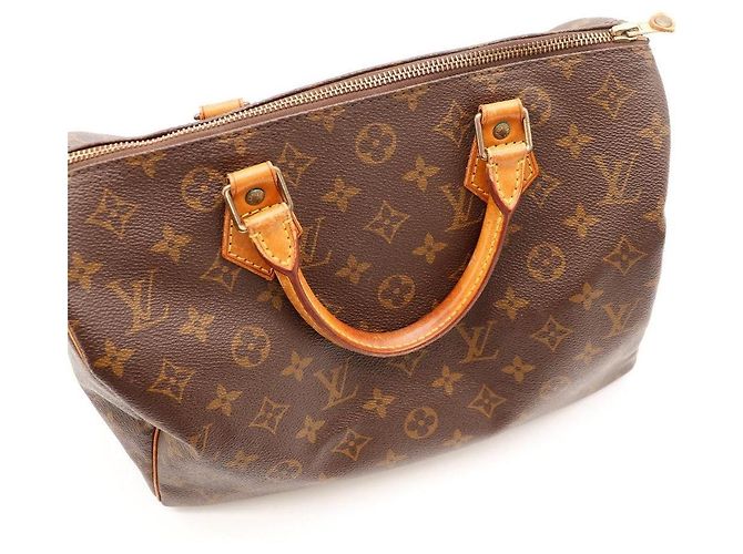 Borsa Louis Vuitton Speedy 30 Monogram Canvas Marrone - vista 12