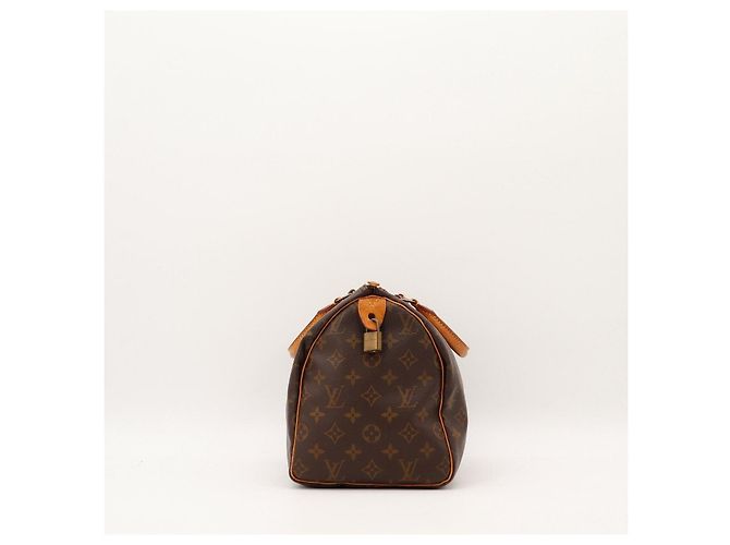 Borsa Louis Vuitton Speedy 30 Monogram Canvas Marrone - vista 3
