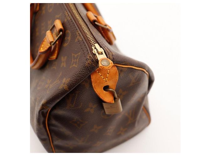 Borsa Louis Vuitton Speedy 30 Monogram Canvas Marrone - vista 9