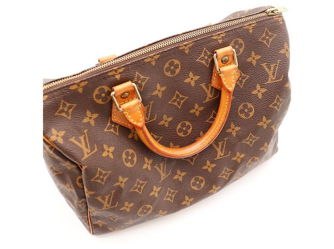 Borsa Louis Vuitton Speedy 30 Monogram Canvas Marrone Monogramma - vista 13