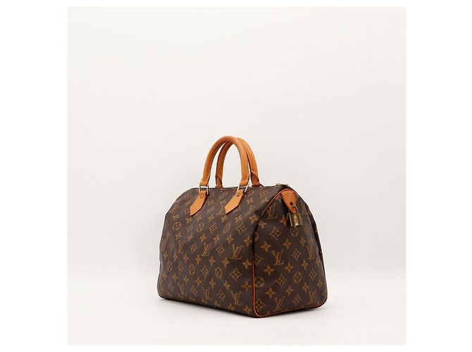 Borsa Louis Vuitton Speedy 30 Monogram Canvas Marrone Monogramma - vista 2
