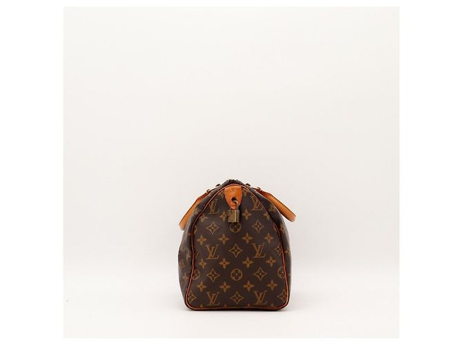 Borsa Louis Vuitton Speedy 30 Monogram Canvas Marrone Monogramma - vista 3