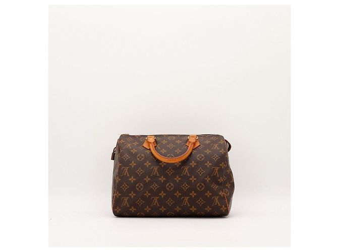 Borsa Louis Vuitton Speedy 30 Monogram Canvas Marrone Monogramma - vista 4