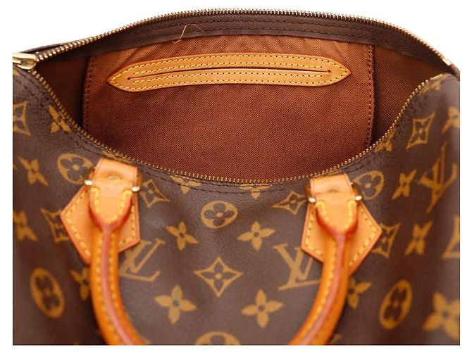 Borsa Louis Vuitton Speedy 30 Monogram Canvas Marrone Monogramma - vista 7