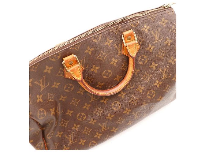 Borsa Louis Vuitton Speedy 30 Monogram Canvas Marrone Monogramma - vista 11