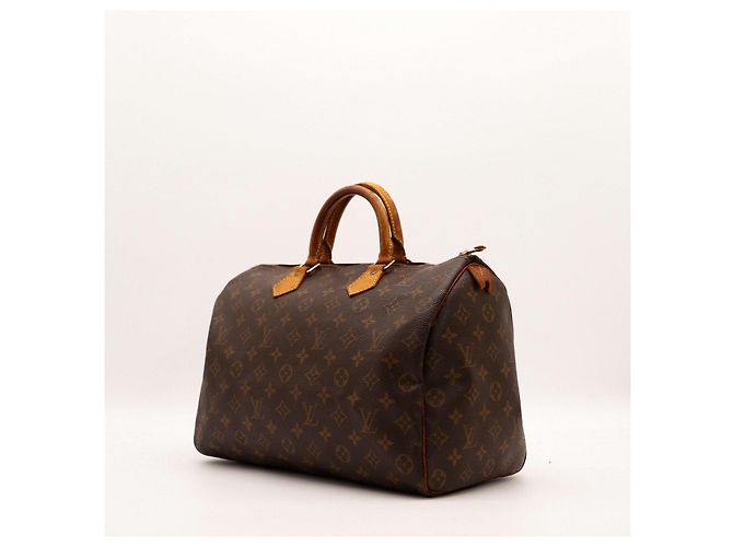 Borsa Louis Vuitton Speedy 30 Monogram Canvas Marrone Monogramma - vista 2