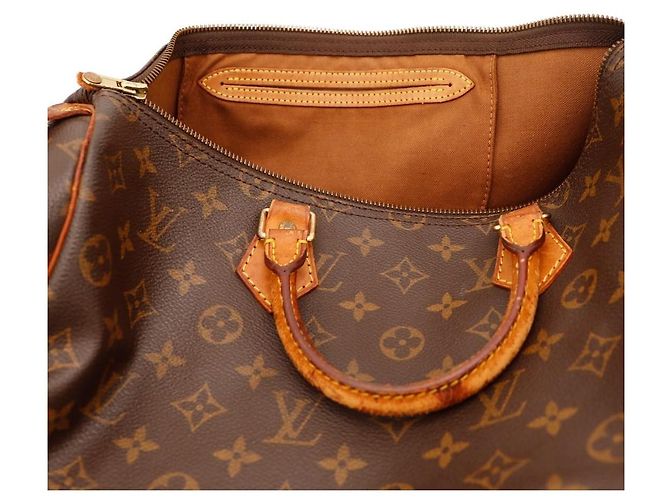 Borsa Louis Vuitton Speedy 30 Monogram Canvas Marrone Monogramma - vista 7
