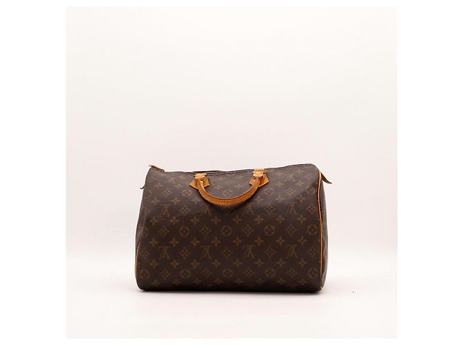 Borsa Louis Vuitton Speedy 30 Monogram Canvas Marrone Monogramma - vista 4