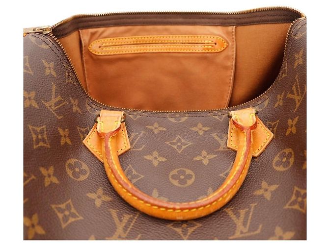 Borsa Louis Vuitton Speedy 30 Monogram Canvas Marrone Monogramma - vista 7