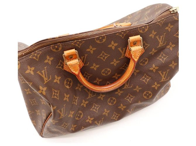 Borsa Louis Vuitton Speedy 30 Monogram Canvas Marrone Monogramma - vista 11