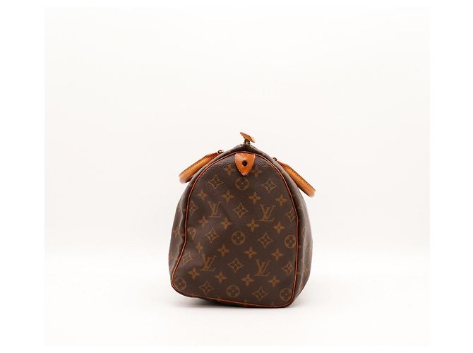 Borsa Louis Vuitton Speedy 30 Monogram Canvas Marrone Monogramma - vista 3
