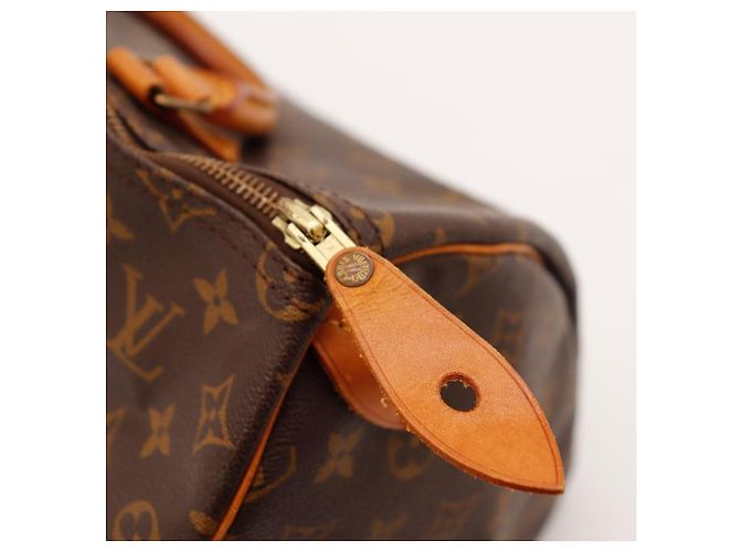 Borsa Louis Vuitton Speedy 30 Monogram Canvas Marrone Monogramma - vista 9