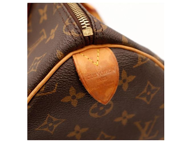 Borsa Louis Vuitton Speedy 30 Monogram Canvas Marrone Monogramma - vista 11