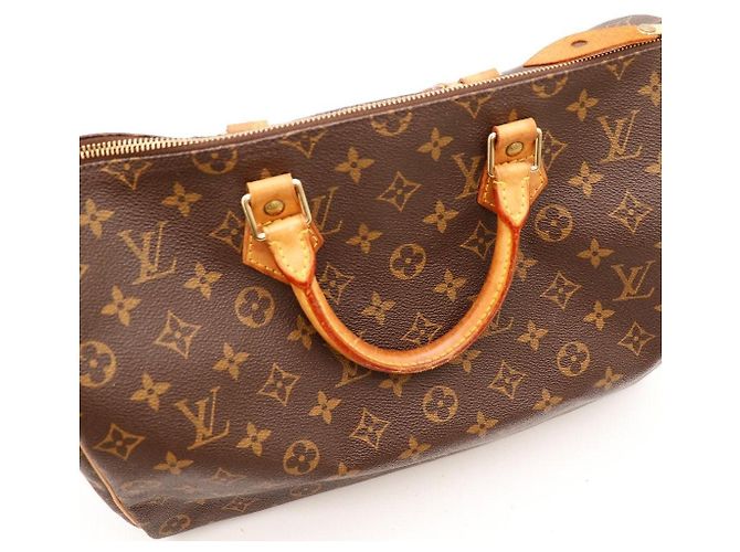 Borsa Louis Vuitton Speedy 30 Monogram Canvas Marrone Monogramma - vista 12