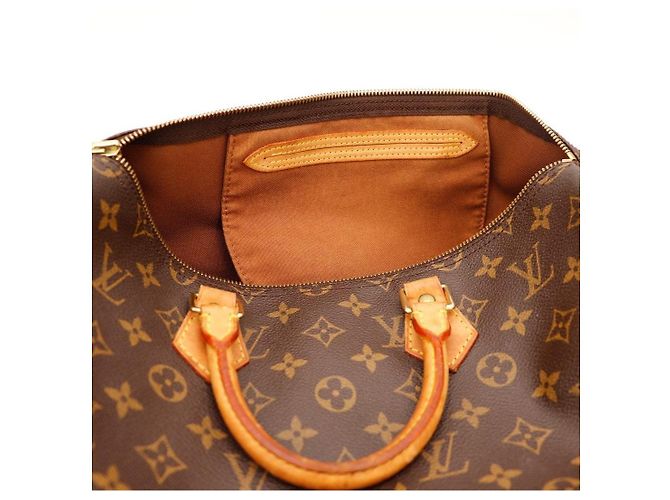 Borsa Louis Vuitton Speedy 30 Monogram Canvas Marrone Monogramma - vista 7