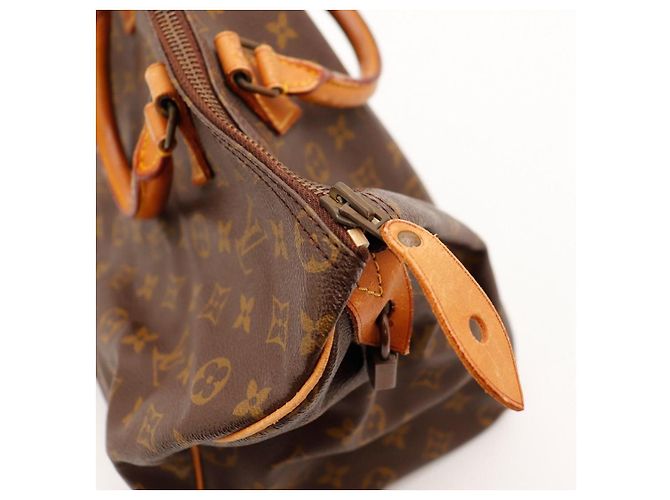 Bolsa Louis Vuitton Speedy 30 Monogram Canvas Marrom Monograma - vista 7