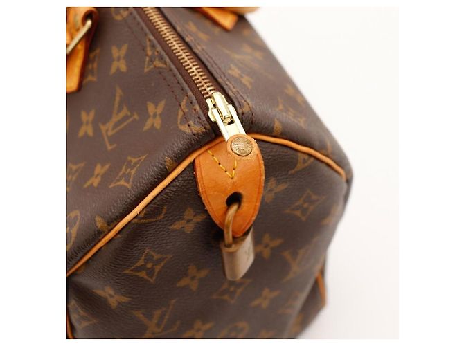 Borsa Louis Vuitton Speedy 30 Monogram Canvas Marrone Monogramma - vista 10