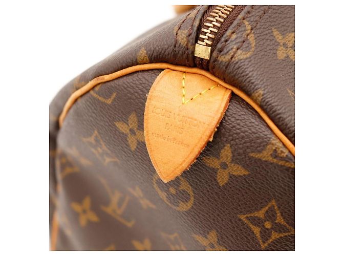 Borsa Louis Vuitton Speedy 30 Monogram Canvas Marrone Monogramma - vista 11