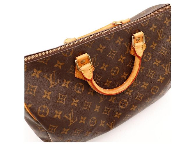 Borsa Louis Vuitton Speedy 30 Monogram Canvas Marrone Monogramma - vista 12