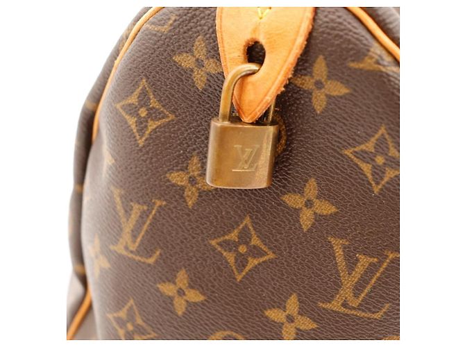 Borsa Louis Vuitton Speedy 30 Monogram Canvas Marrone Monogramma - vista 13