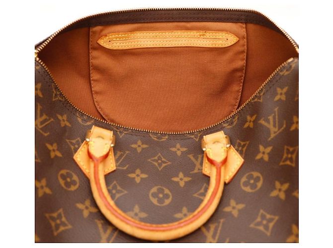 Borsa Louis Vuitton Speedy 30 Monogram Canvas Marrone Monogramma - vista 7