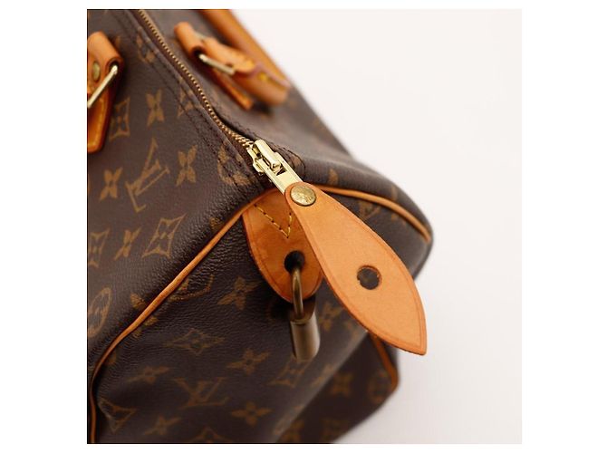 Borsa Louis Vuitton Speedy 30 Monogram Canvas Marrone - vista 9