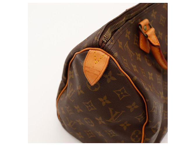 Borsa Louis Vuitton Speedy 30 Monogram Canvas Marrone Monogramma - vista 13
