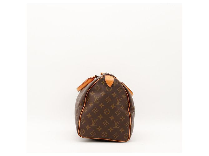 Borsa Louis Vuitton Speedy 30 Monogram Canvas Marrone Monogramma - vista 3
