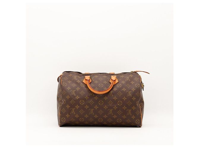 Borsa Louis Vuitton Speedy 30 Monogram Canvas Marrone Monogramma - vista 4