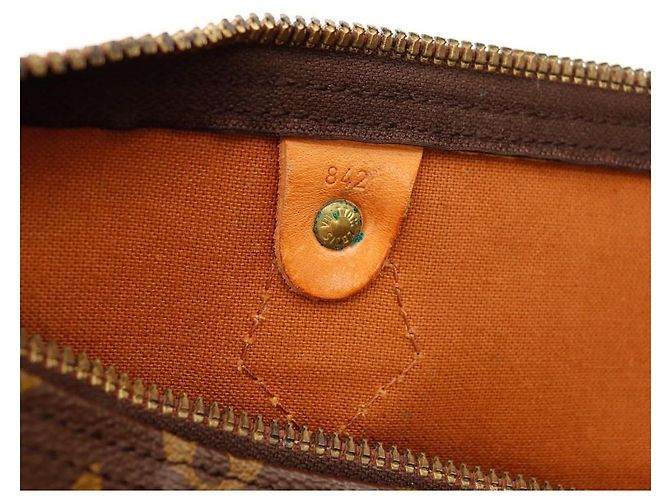 Borsa Louis Vuitton Speedy 30 Monogram Canvas Marrone Monogramma - vista 9