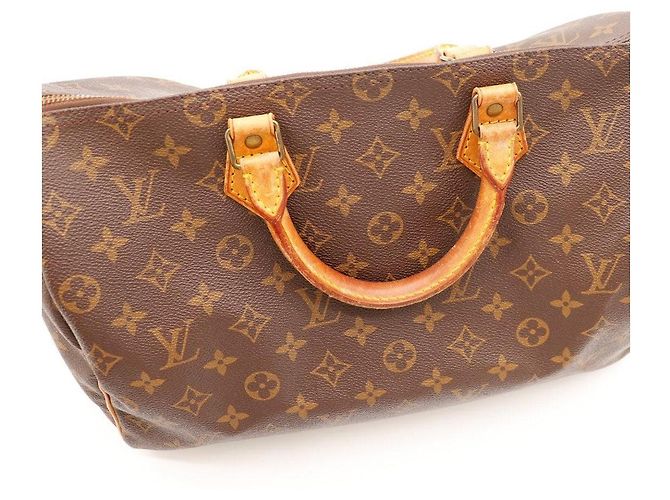 Borsa Louis Vuitton Speedy 30 Monogram Canvas Marrone - vista 12