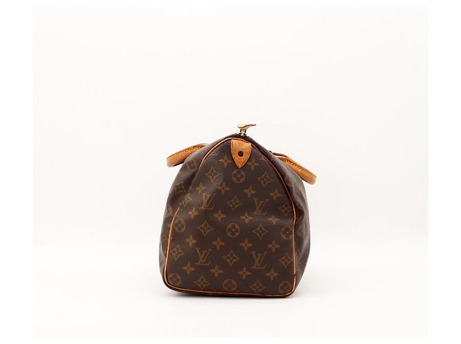 Borsa Louis Vuitton Speedy 30 Monogram Canvas Marrone - vista 3