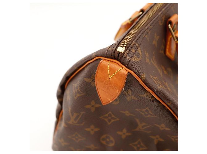 Borsa Louis Vuitton Speedy 30 Monogram Canvas Marrone Monogramma - vista 10