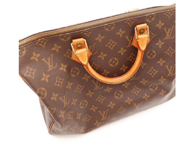 Borsa Louis Vuitton Speedy 30 Monogram Canvas Marrone Monogramma - vista 11