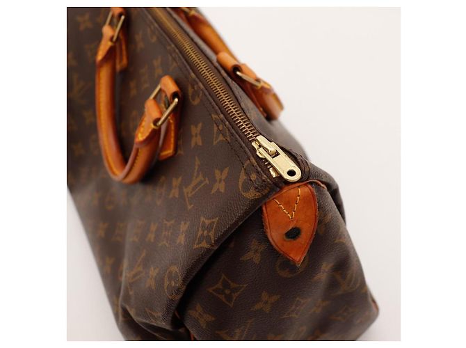 Borsa Louis Vuitton Speedy 30 Monogram Canvas Marrone Monogramma - vista 9