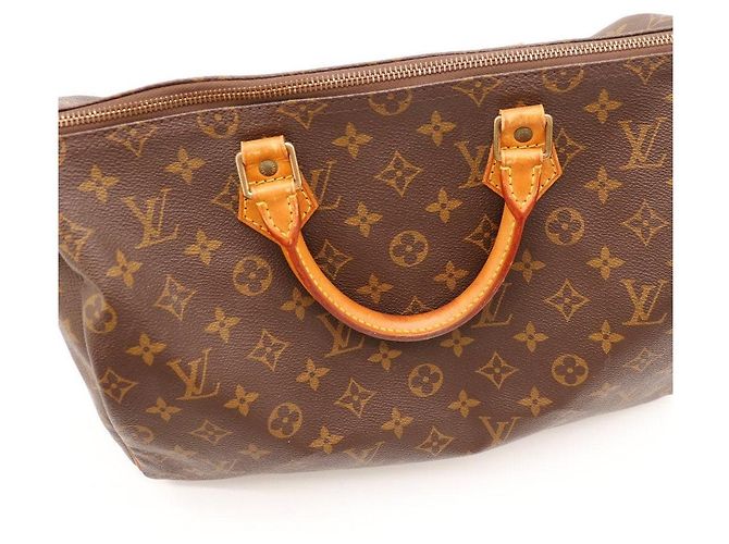 Borsa Louis Vuitton Speedy 30 Monogram Canvas Marrone Monogramma - vista 11