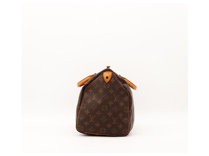 Borsa Louis Vuitton Speedy 30 Monogram Canvas Marrone Monogramma - vista 3