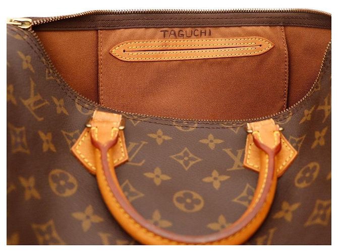 Borsa Louis Vuitton Speedy 30 Monogram Canvas Marrone Monogramma - vista 7