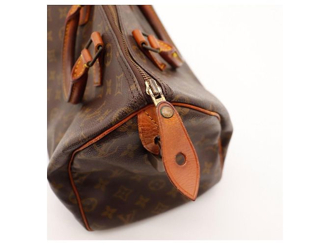 Borsa Louis Vuitton Speedy 30 Monogram Canvas Marrone - vista 11