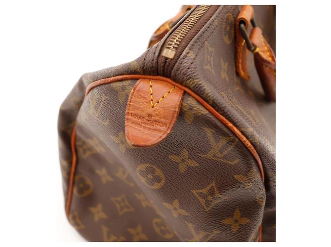 Borsa Louis Vuitton Speedy 30 Monogram Canvas Marrone - vista 13