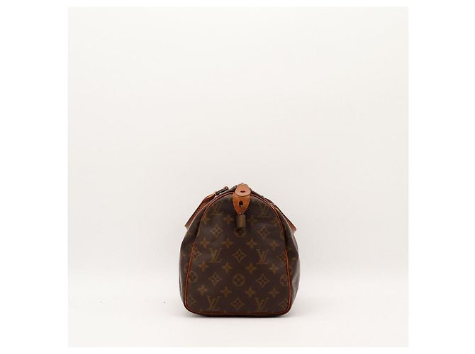 Borsa Louis Vuitton Speedy 30 Monogram Canvas Marrone - vista 3
