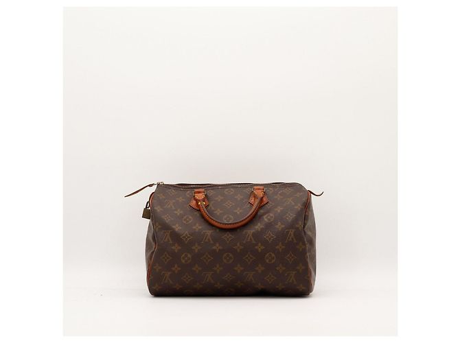 Borsa Louis Vuitton Speedy 30 Monogram Canvas Marrone - vista 4