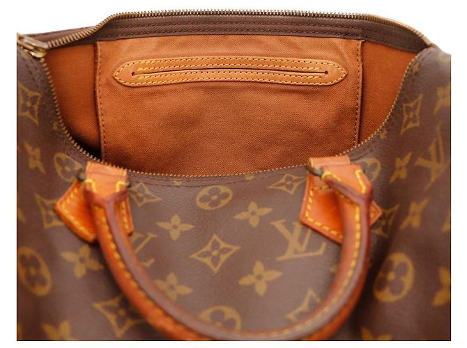 Borsa Louis Vuitton Speedy 30 Monogram Canvas Marrone - vista 7