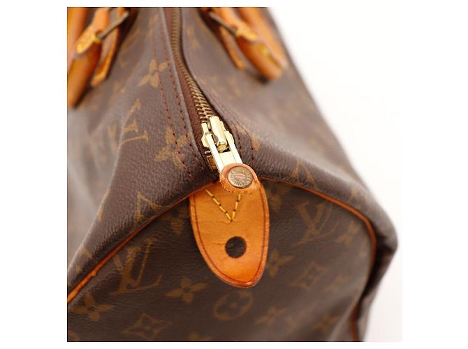 Louis Vuitton Speedy 35 Monogram Canvas Marrone Monogramma - vista 10