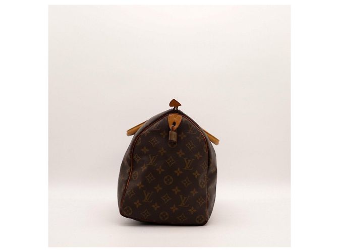 Louis Vuitton Speedy 35 Monogram Canvas Marrone Monogramma - vista 3