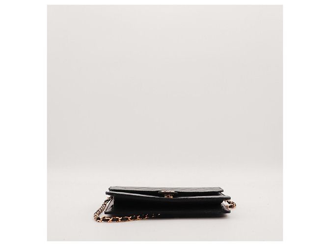 Borsa Flap in pelle trapuntata nera Chanel Nero - vista 5