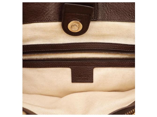 Bolsa Tote Gucci Bamboo Shopper Marrom Monograma - vista 7