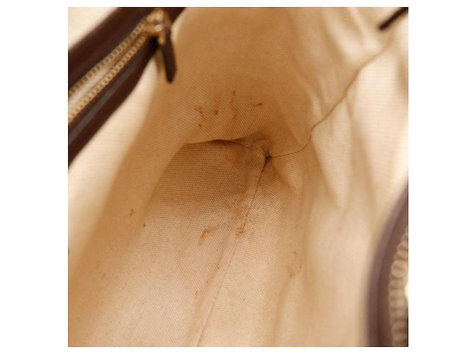 Bolsa Tote Gucci Bamboo Shopper Marrom Monograma - vista 8