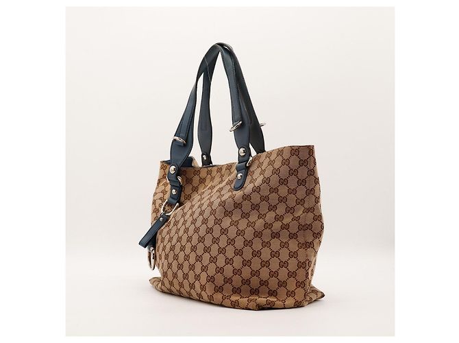 Borsa Tote in tela monogram Gucci Marrone - vista 2