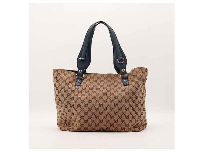 Borsa Tote in tela monogram Gucci Marrone - vista 3